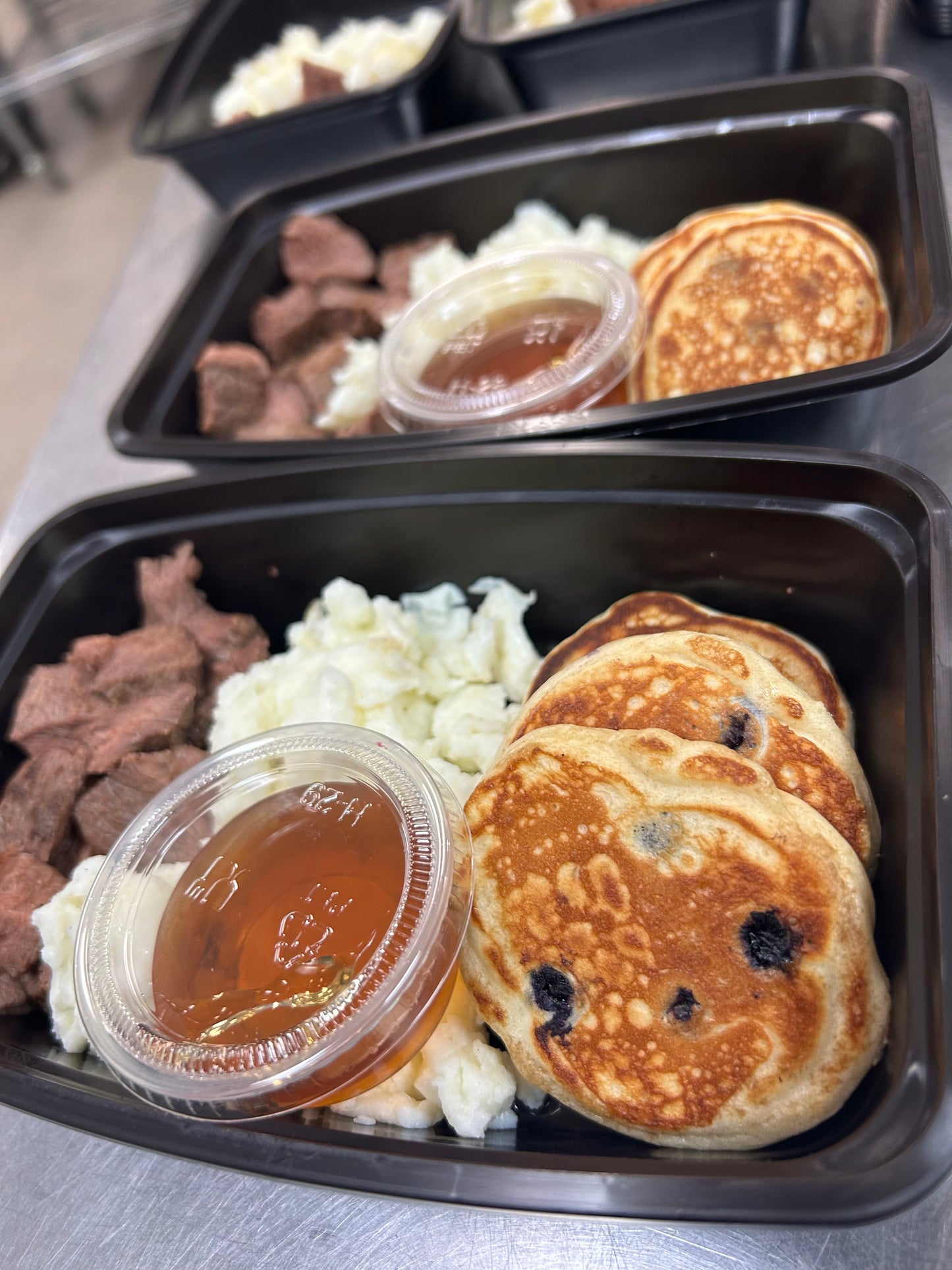 Steak and Eggs with Protein Pancakes