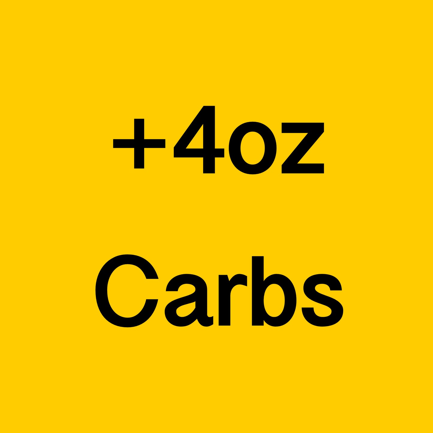 Optional: Add more carbs